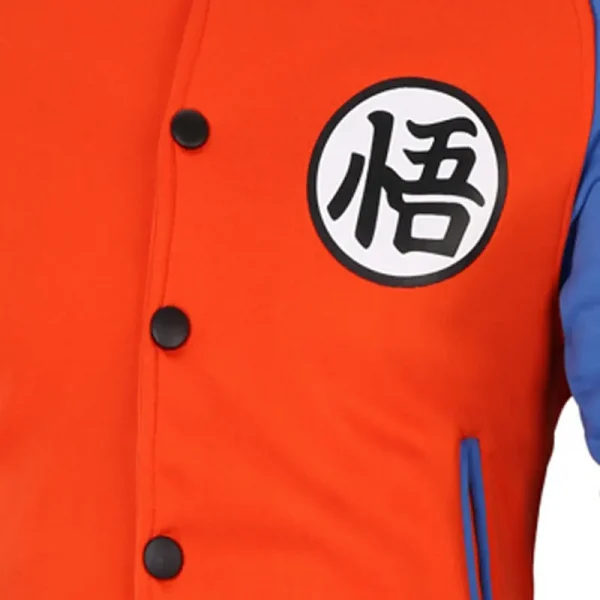 Dragon Ball Z Jacket Anime Clothes Jacket Bomber Jacket Orange and Blue 03