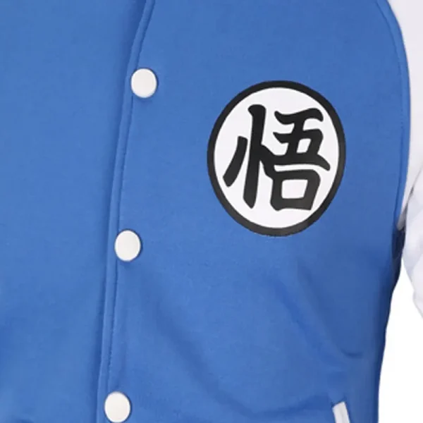 Dragon Ball Z Jackets Anime Clothes Jacket Bomber Jacket White and Blue 02