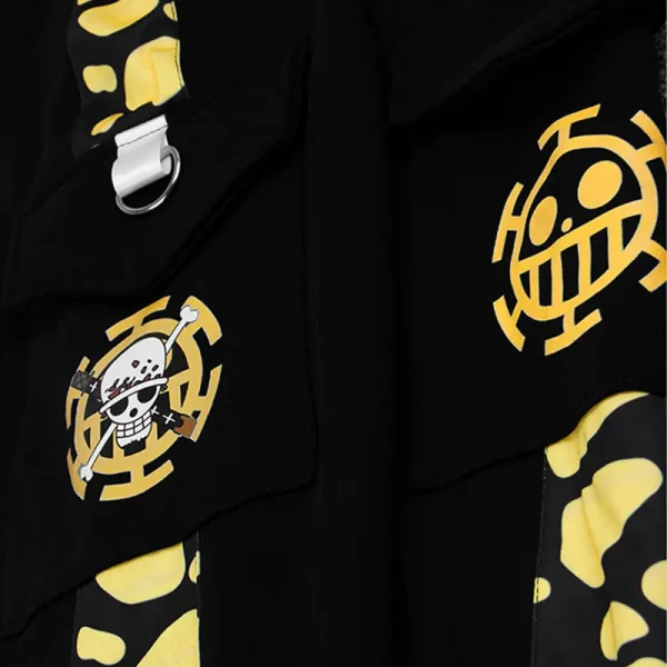 One Piece Pants Outfit Surgeon of Death Trafalgar Law Black 009