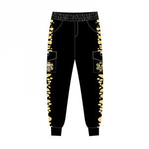 One Piece Pants Outfit Surgeon of Death Trafalgar Law Black 01
