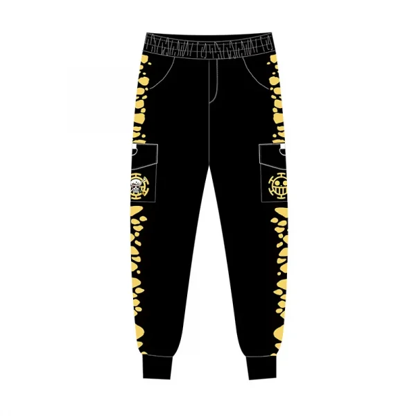 One Piece Pants Outfit Surgeon of Death Trafalgar Law Black 01