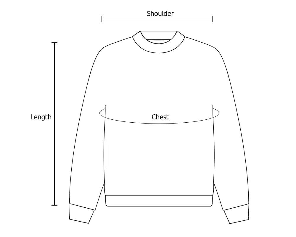 Anime Sweater Size Guide
