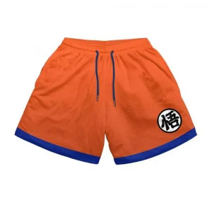 Dragon Ball Z Shorts Goku Go Anime Workout Shorts Orange