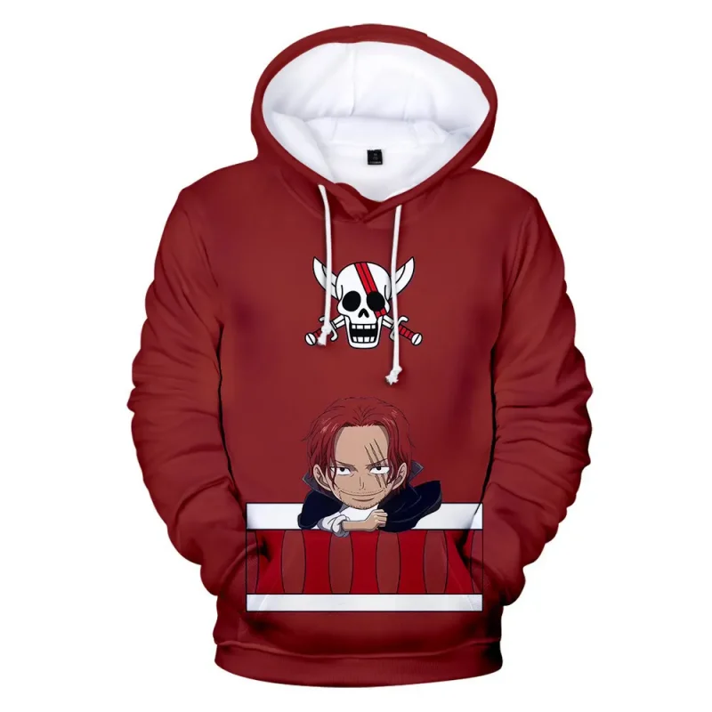 007-Shanks Hoodie One Piece Red