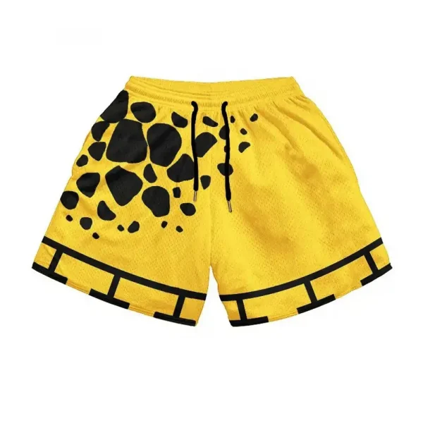 One Piece Shorts Surgeon of Death Trafalgar Law Yellow