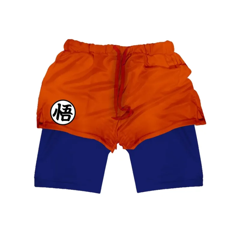 Goku Go Anime Gym Shorts Dragon Ball Z Shorts Orange 2