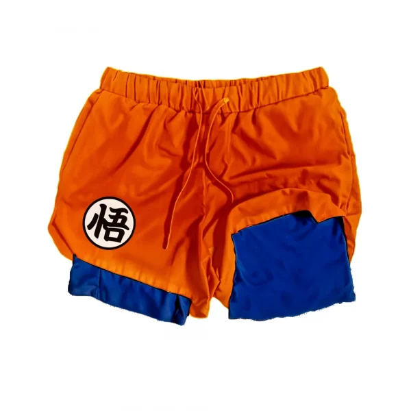 Goku Go Anime Gym Shorts Dragon Ball Z Shorts Orange