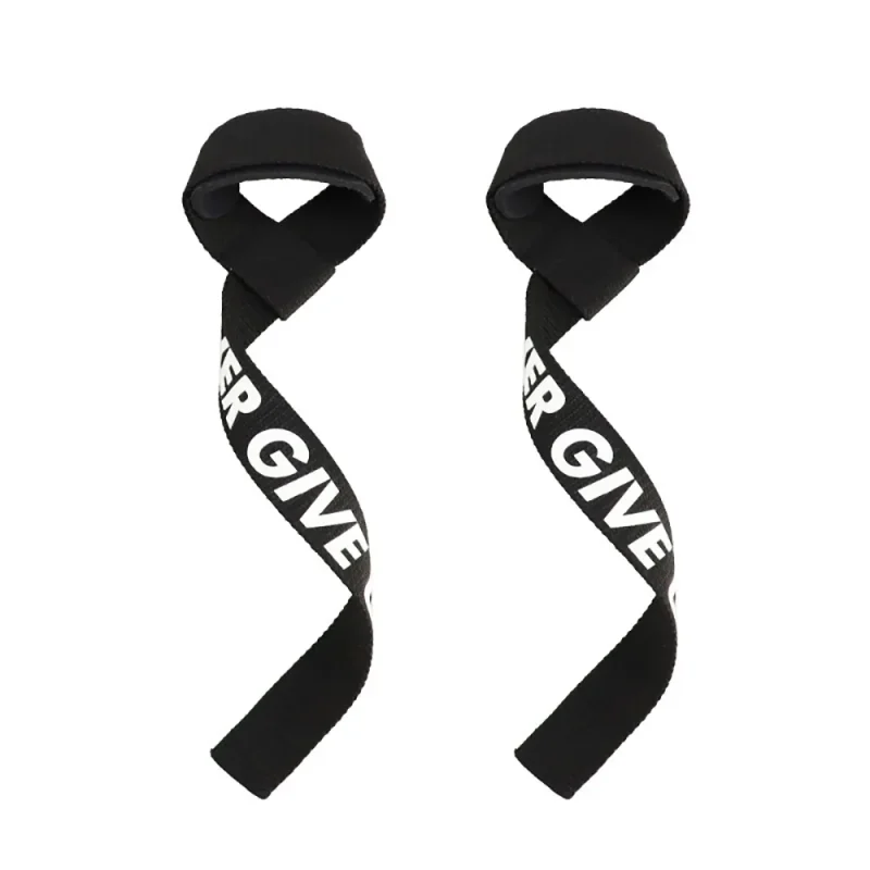 Lifting Straps Never Give Up Padded Weightlifting Straps Black 04